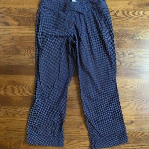 LOFT Polka Dot Crop Pants